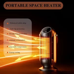 New Domestic Heater 3s Fast Heating Overheat Protection Safety Portable Quiet Mini Fan Heater For Home Office Bedroom Use