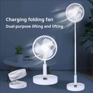 Out of Season Sale Portable Folding Retractable Fan USB Rechargeable Multi-Function Fan for Home Office Camping
