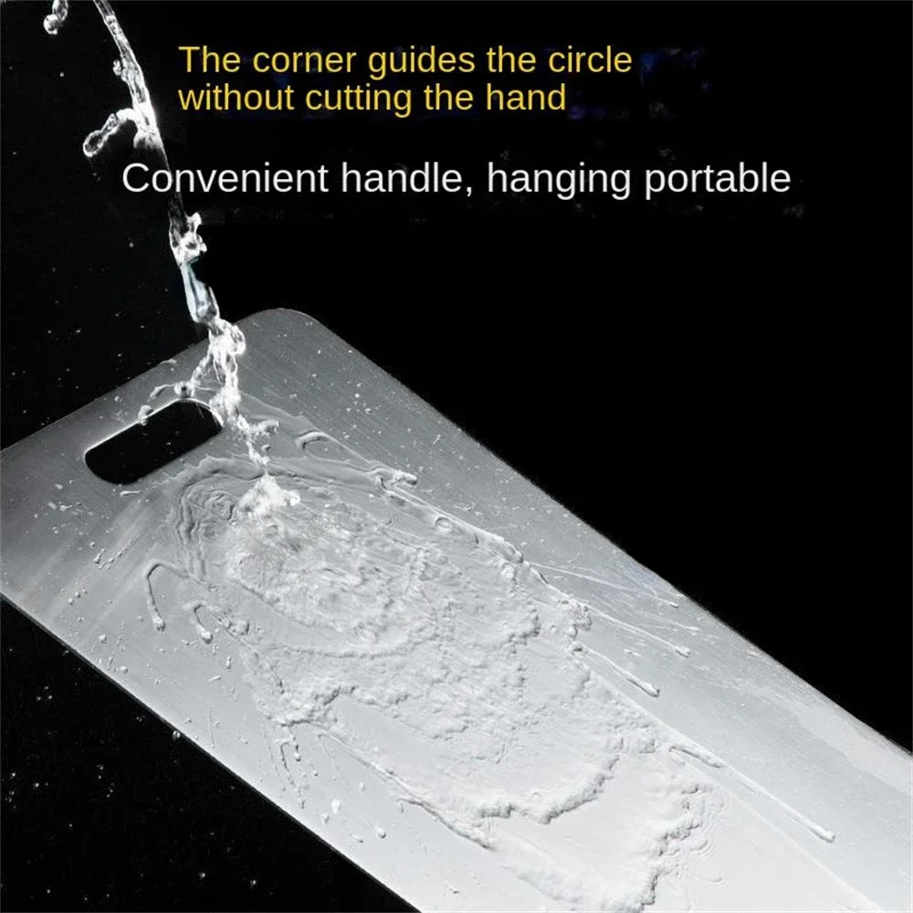 Stainless Steel Panel and Chopping Board Kitchen Household Thickened Double Sided Cutting Board Block Kneading Dough Board NEW - Image 3